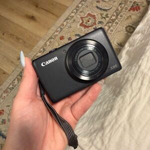 Canon S95 Black Digital Camera and protection case